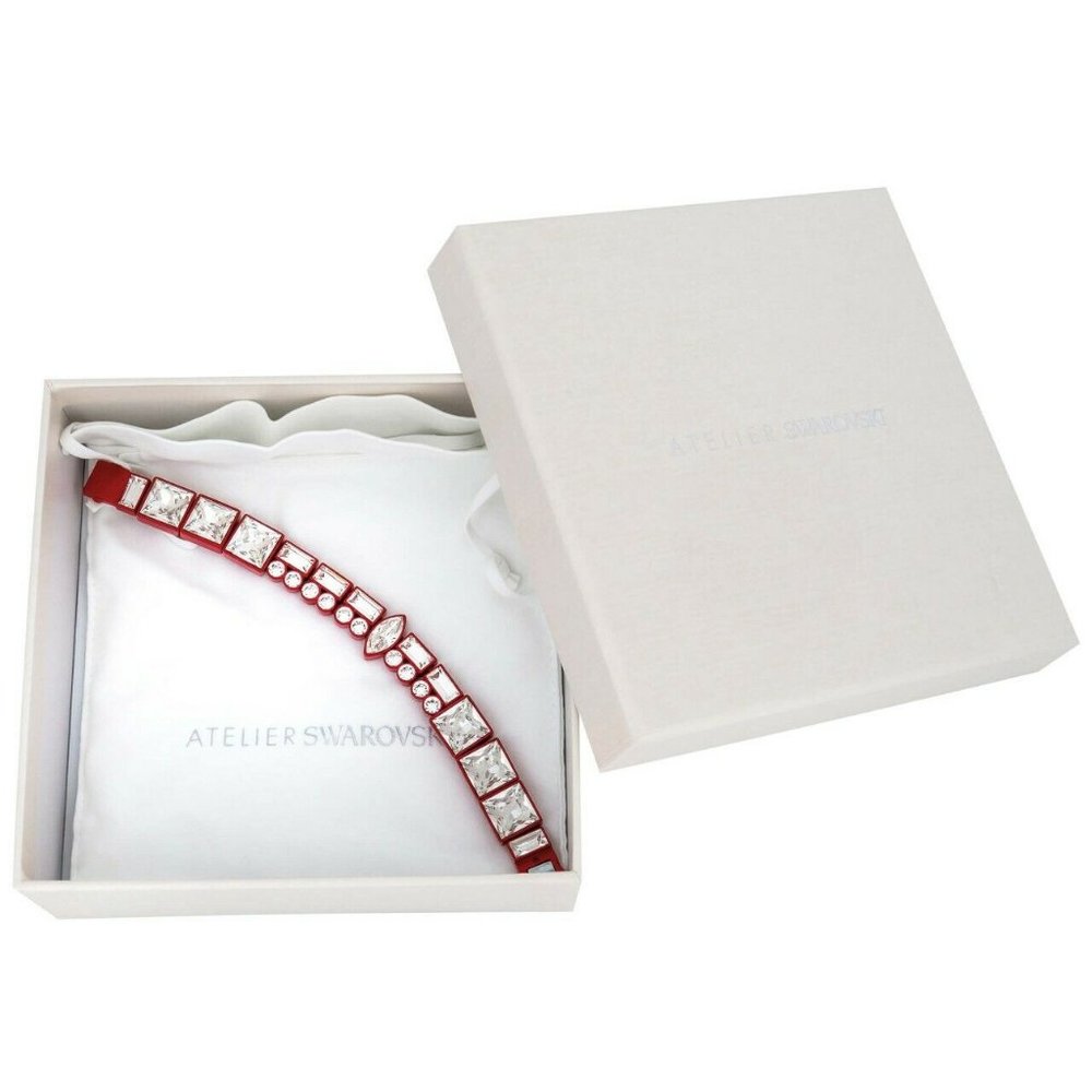 Atelier Swarovski Domino Red Lacquer Bracelet